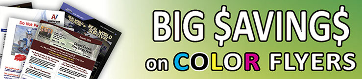 Big Savings on Color Flyers!